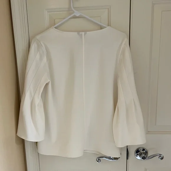 Ann Taylor Off white Blouse with 3/4 sleeves. - Picture 2 of 4